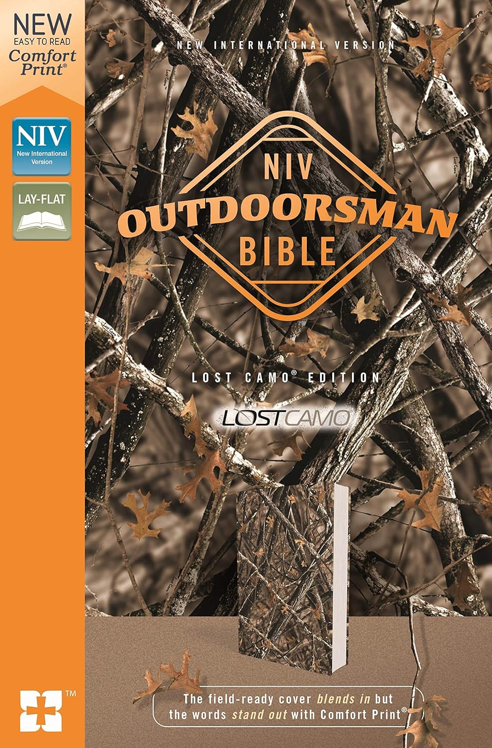 Cover of the book NIV, Outdoorsman Bible, Lost Camo Edition, Leathersoft, Red Letter, Comfort Print: The Field-Ready Cover Blends In but the Words Stand Out with Comfort Print